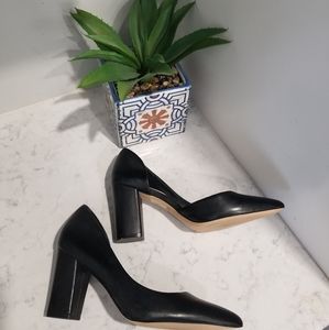 👠ALDO LEATHER POINTY TOE HEELS